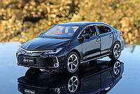 Игрушечная машинка Тойота Королла черная (звук, свет), Модель автомобиля Toyota Corolla масштаб: 1:32