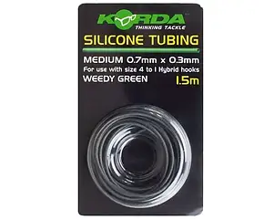 СИЛІКОНОВА ТРУБКА KORDA SILICONE TUBE 0.7 ММ GREEN