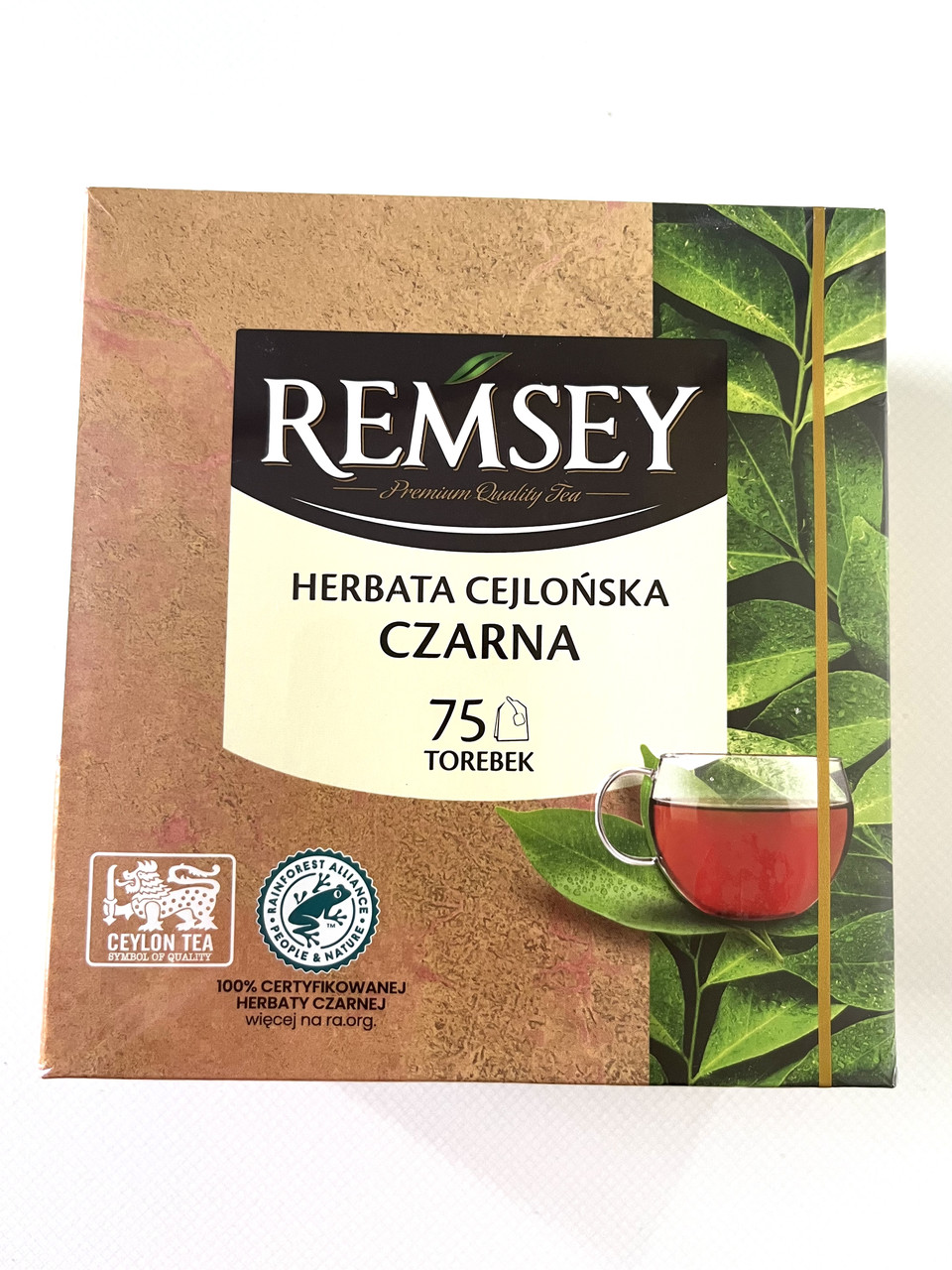 Remsey крепкий черный чай, 75 пакетиков, 150 г( термін до 05.24)