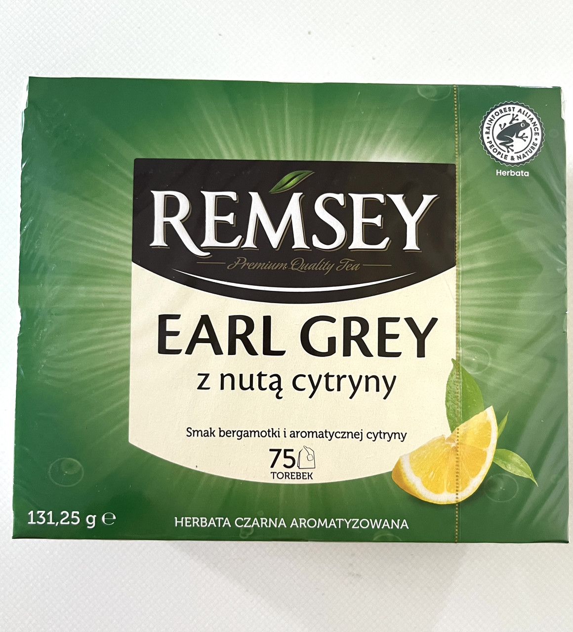 Чай Remsey черный с бергамотом и лимоном, 75 пакетиков( термін до 03.25)