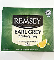 Чай Remsey черный с бергамотом и лимоном, 75 пакетиков( термін до 03.25)