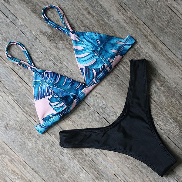 Жіночий купальник роздільний з еластану