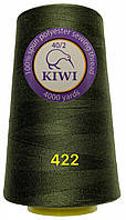 Нитка швейная 40/2 Kiwi (Киви) полиэстер (4000 ярдов) цвет хаки №422