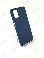 Силиконовый чехол для Samsung M51 (темно-синий) Soft Silicone Cover (без лого)