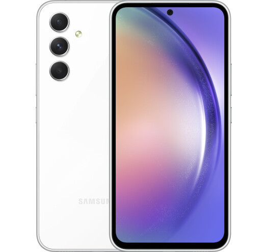 Смартфон Samsung Galaxy A54 5G Duos 6/128GB White, 2 Sim, 64+12+5+5/32Мп, 6.4", 5000mAh, Exynos 1380