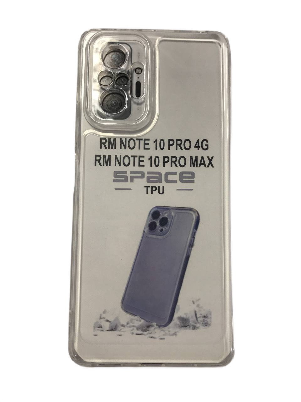 Силікон "Space TPU" Xiaomi Redmi Note 10 Pro/Note 10 Pro Max Прозорий