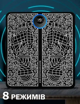 Вібраційний масажер EMS для ніг Електричний автоматичний масажний килимок для ступень і стоп, фото 2