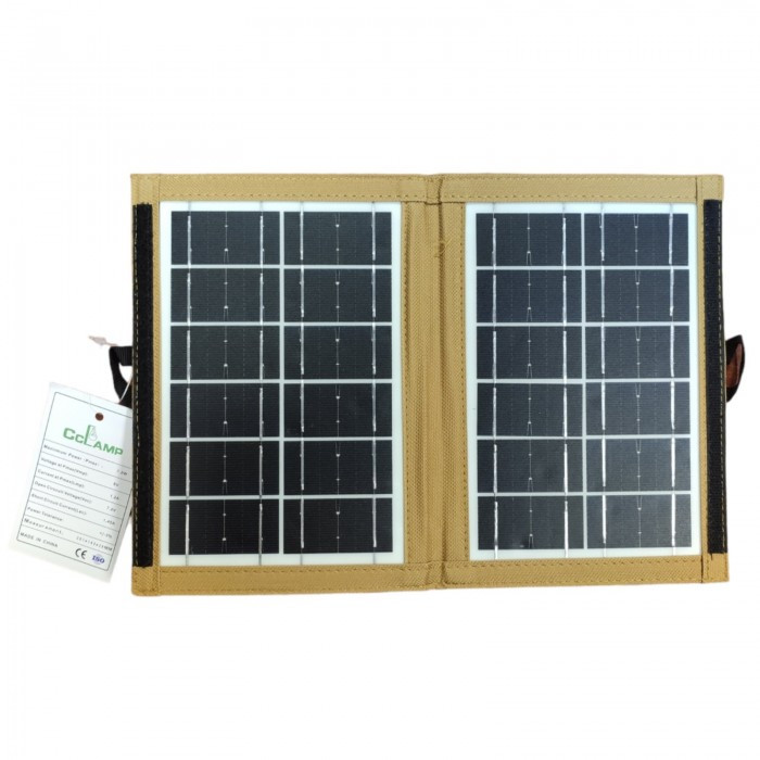 Сонячна панель трансформер CcLamp CL-670 7 Вт заряджання від сонця Solar Panel Пісочні