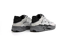 Кросівки Adidas Niteball Gray Black / Адидас Найтболл Сірі з Чорним, фото 5