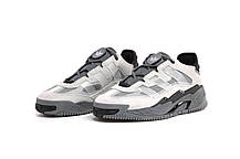 Кросівки Adidas Niteball Gray Black / Адидас Найтболл Сірі з Чорним, фото 6