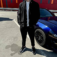 Комплект Чорний Чоловічий Костюм На Літо Сорочка І Штани Shopingo