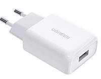 Сетевое зарядное устройство UGREEN CD122 18W USB QC 3.0 Charger Белый