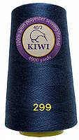 Нитки Kiwi (Киви) 40/2 швейные полиэстер (4000 ярдов) цвет джинс №299