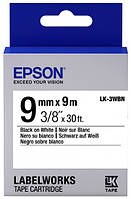 Epson LK3WBN для LW-300/400/400VP/700 Std Blk/Wht 9mm/9m Technohub - Гарант Качества