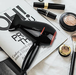 Фен для волосся компактний дорожній Maestro 1200 Вт MR-205-BLACK Потужний стильний компактний фен, Мініфен