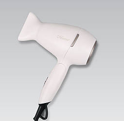 Фен для волосся компактний дорожній Maestro 1200 Вт MR-205-WHITE Потужний стильний компактний фен, Мініфен