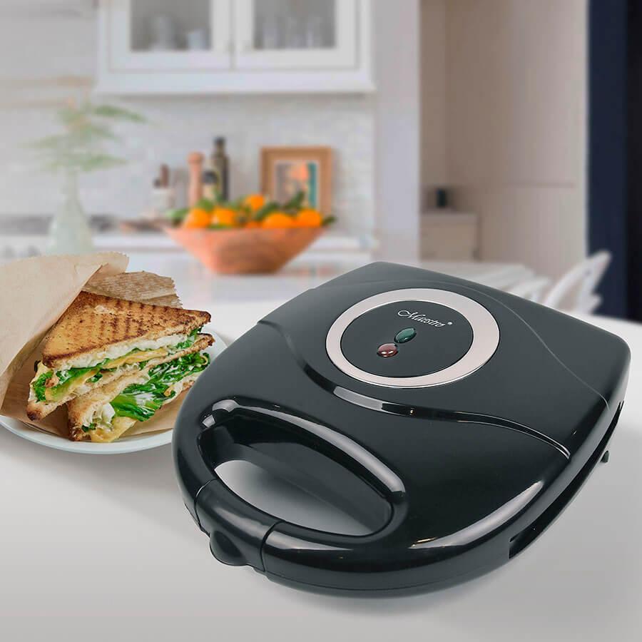 Електрична тостерниця для бутербродів Maestro MR-712 750 Вт Сендвічниця тостер для дому, фото 1