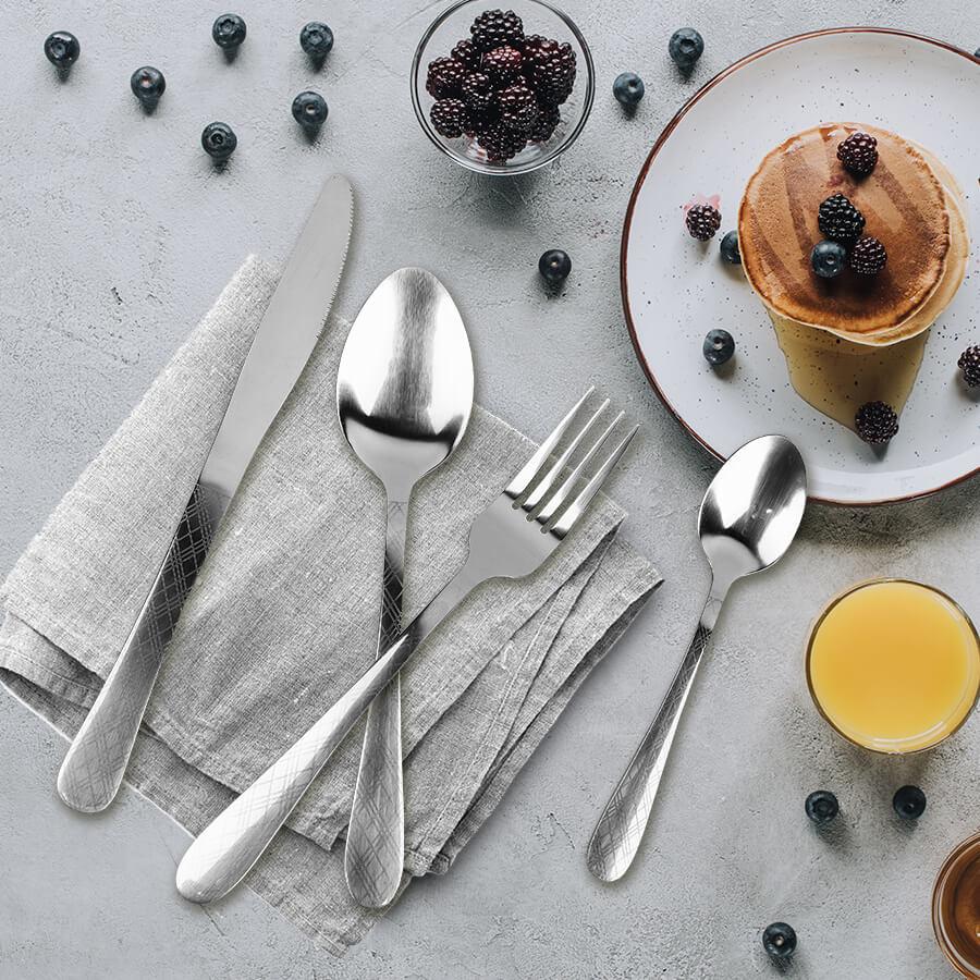 Набори столових приборів Maestro MR-1524-24 (24 предмети) Столові набори ложки, виделки, ножі з неіржавкої сталі, фото 1