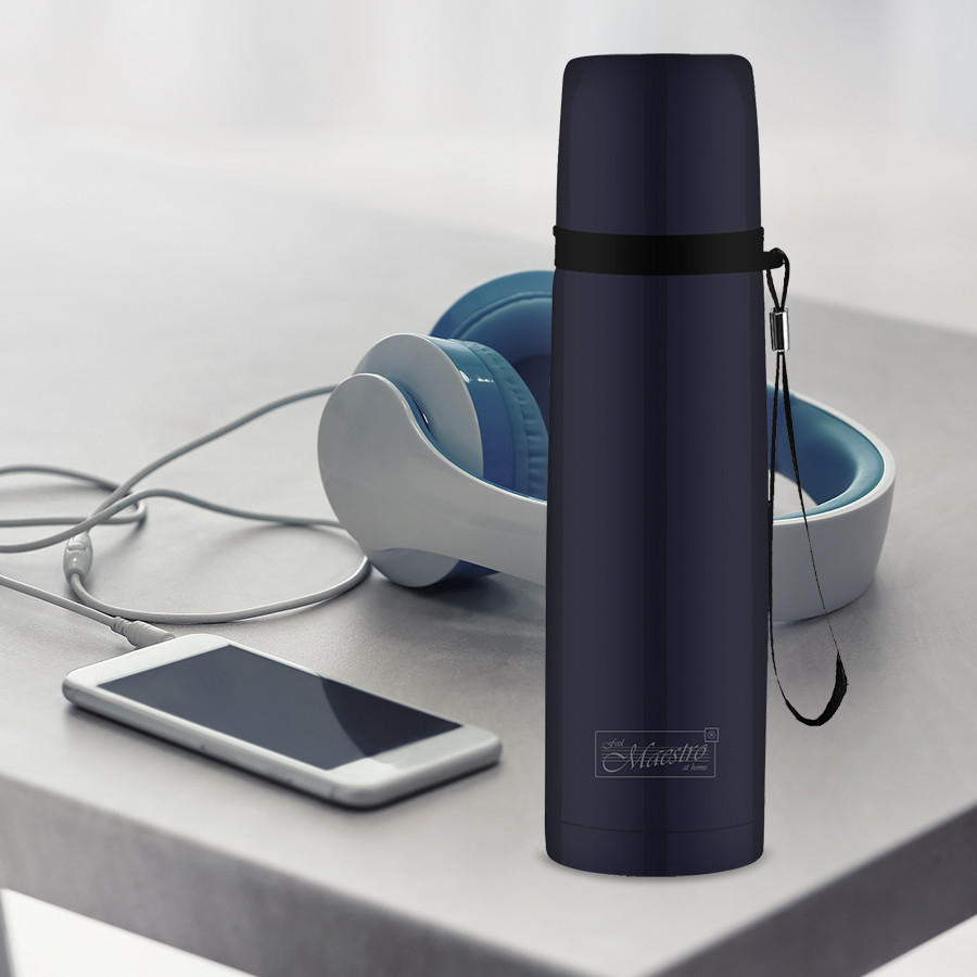 Термос питний із неіржавкої сталі 0.5 л для кави та чаю Maestro MR-1642-50 Термо чашка металева, фото 1