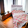 Бавовняне вафельне покривало, розмір 200х220 см, двоспальне покривало Піке Туреччина Ромби, фото 4