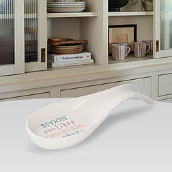 Підставка для ополоника керамічна Maestro MR-20031-46 Підставка під ложку 23х8х3.3 см