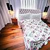 Покривало вафельне бавовна 200х220 см, двоспальне вафельне покривало на ліжко Серце, Туреччина, фото 6