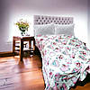 Покривало вафельне бавовна 200х220 см, двоспальне вафельне покривало на ліжко Серце, Туреччина, фото 10