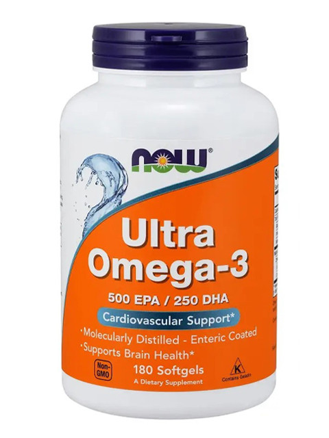 Риб'ячий жир Now Foods Omega-3 Ultra 180 капс США