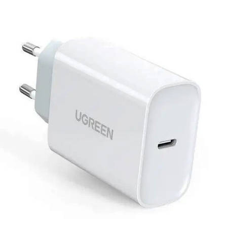Зарядний пристрій Ugreen CD137 Type-C PD 20 W Charger Білий, фото 1