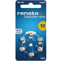 Батарейки для слухових апаратів Renata 10 (6 шт.)