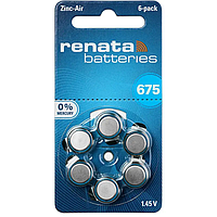 Батарейки для слуховых аппаратов Renata 675 (6 шт.)