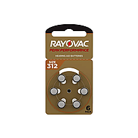 Батарейки для слухових апаратів Rayovac Peak 312 (6 шт.)