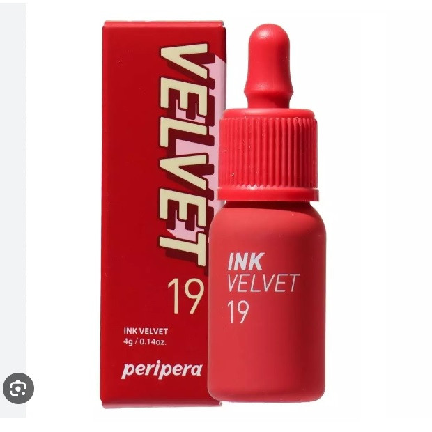Матова помада-тінт для губ Peripera Ink Velvet #019 Love Sniper Red 4 г.