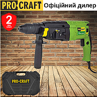 Перфоратор прямой Procraft BH1400 DFR электрический, легкий с патроном sds-plus для стройки