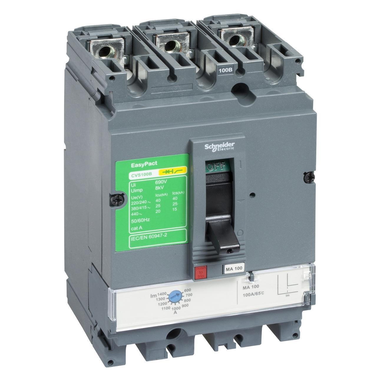 LV516333 Автоматичний вимикач EasyPact CVS160F TM160D 160A 3P3D 36кA Schneider