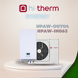 Тепловий насос Повітря-Вода Hi-Therm Synergy HPAW-OUT04 / HPAW-IN063 (4кВт, 1ф. 220V)