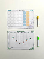 Набор магнитных планеров на холодильник.Любые А4+А4 (2шт)