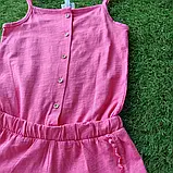 Рожевий бавовняний комбінезон на дівчинку OVS Італія Розмір 98 см, фото 2