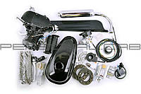 Двигатель велосипедный (в сборе) 80сс (бак, ручка газа, звезда, цепь, без стартера) (черный) EVO