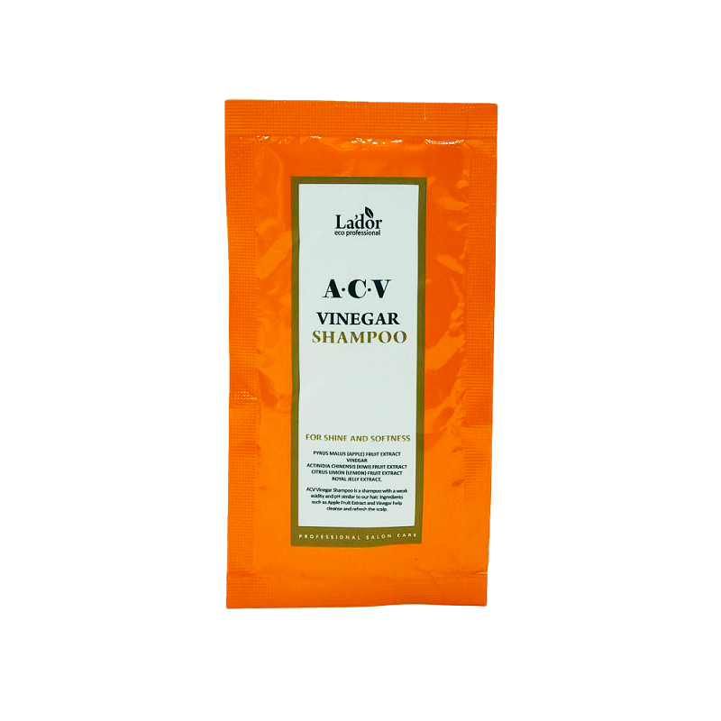 Глибокоочисний шампунь із яблучним оцтом Lador ACV Vinegar Shampoo пробник 10 мл