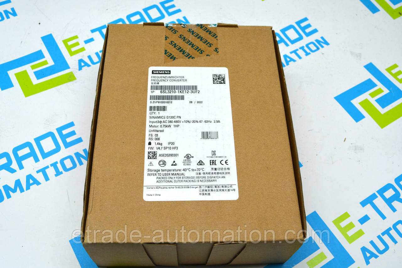 Частотний перетворювач SIEMENS 6SL3210-1KE12-3UF2