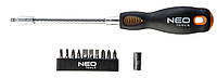 Neo Tools 04-212 Викрутка з гнучким стрижнем, набiр 12 шт Technohub - Гарант Качества