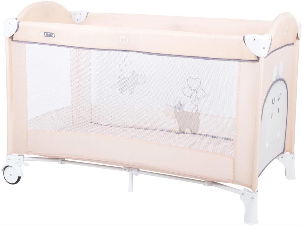 Ліжко-манеж дитяче FreeON Balloon hippo Beige, фото 1