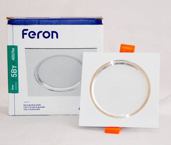 Світильник світлодіодний Feron AL527-S 5W білий (LED панель) точковий ...