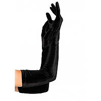 Сексуальные перчатки Stretch Velvet Opera Length Gloves от Leg Avenue, черные O\S sexx.com.ua