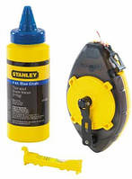 Stanley Шнур разметочный PowerWinder, 30м, до 45г мела, + подвесной уровень и мел Technohub - Гарант Качества