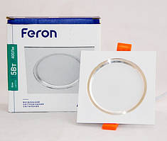 Світильник світлодіодний Feron AL527-S 9W білий (LED панель) точковий вбудовується