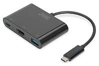 Digitus Адаптер USB-C - HDMA, 2xUSB Technohub - Гарант Качества