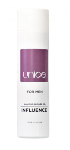 Чоловічий гель-шампунь для душу UNICE Influence, 250 мл