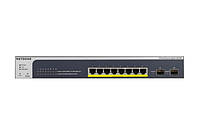 NETGEAR Коммутатор GS510TPP 8x1GE PoE+(190Вт), 2xSFP, управляемый Technohub - Гарант Качества